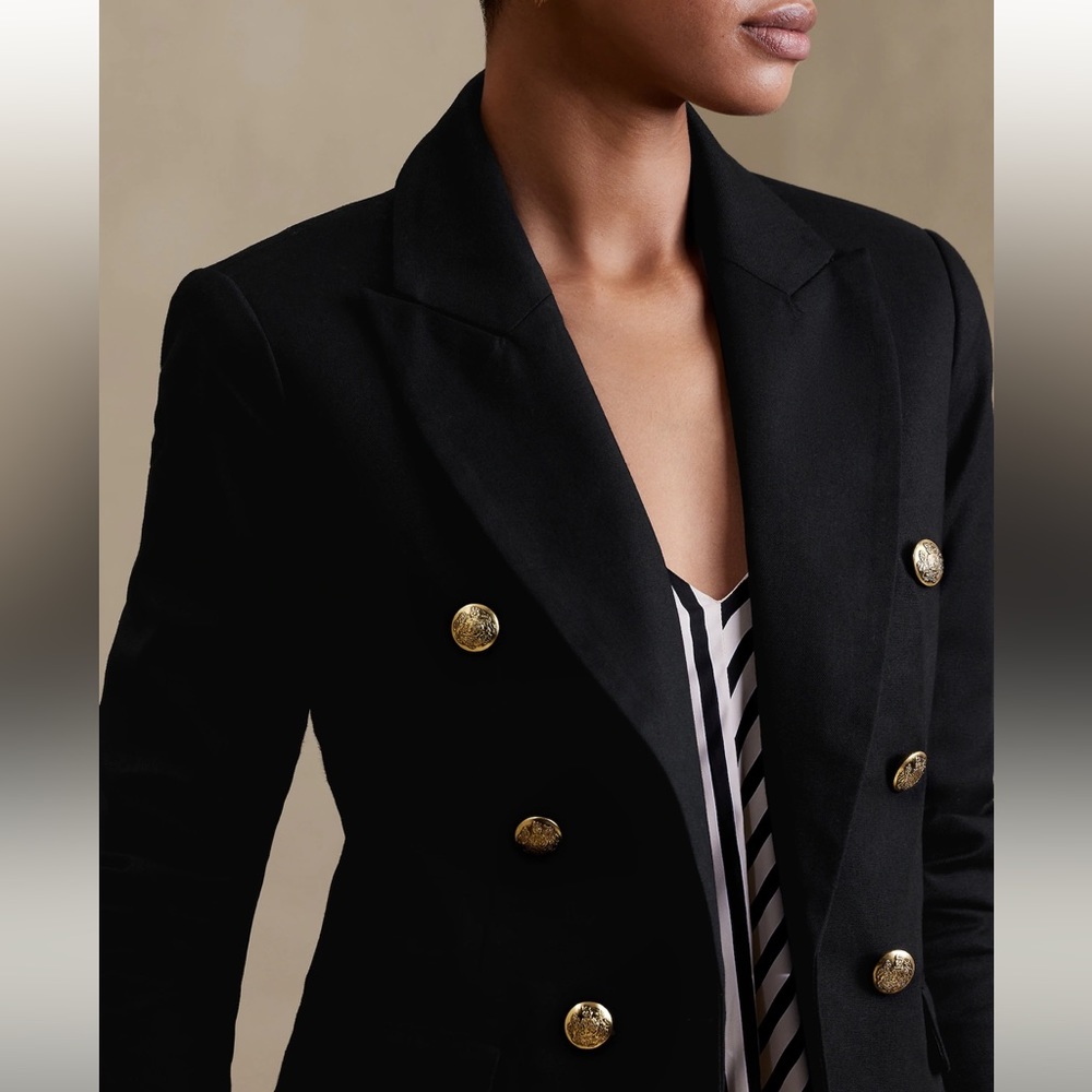 New with tags banana republic icon blazer black size 10
